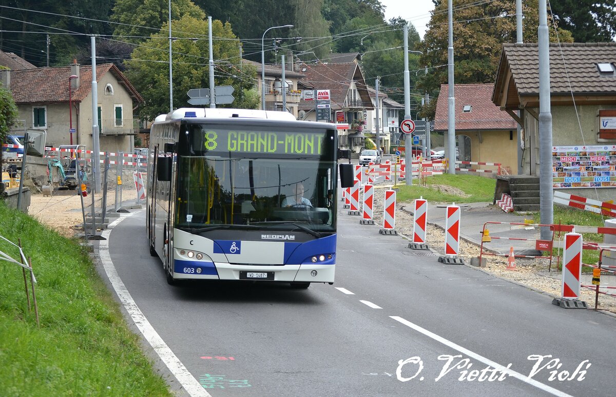 Autobus Articulé Neoplan Centroliner 603
Ici au Mont-sur-Lausanne Coppoz
Le 02 Septembre 2011