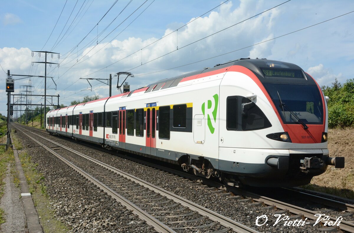 RABe 521 015
Ici à Rheinfelden Augarten
Le 20 Août 2014
