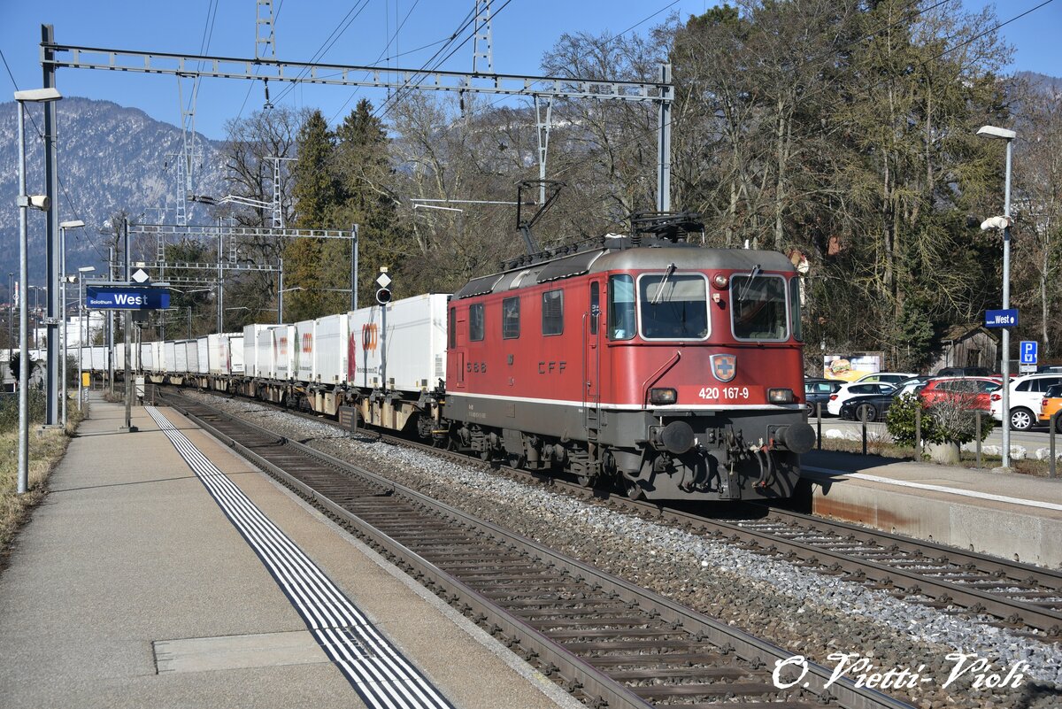 Re 420 167
Ici à Solothurn West
Le 13 Février 2019