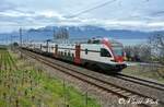 RABe 511 113  Ici à Lutry  Le 01 Avril 2015