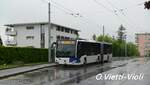 Autobus articulé Mercedes Benz Citaro 581  Ici à Lausanne Désert  le 10 Mai 2021