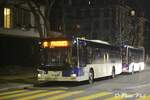 Autobus Man Lion's City Solo 412  Ici à Ici à Lausanne Montbenon  le 11 Févier 2021