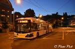 Trolleybus articulé Hess BGT-N2C 863  Ici à Pully, Val-Vert  le 15 Juillet 2016