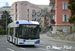 Trolleybus articulé Hess BGT-N2C 864  Ici à Lausanne Motte   le 10 Avril 2012