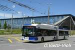 Trolleybus articulé Hess BGT-N2C 865  Ici à Lausanne Blécherette  le 22 Mai 2021