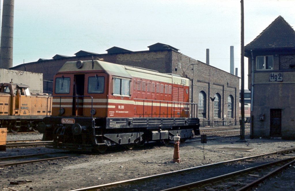 ZWK WL 010 (CSD T435.0556) am 08.05.1981 im Bw Halle G.