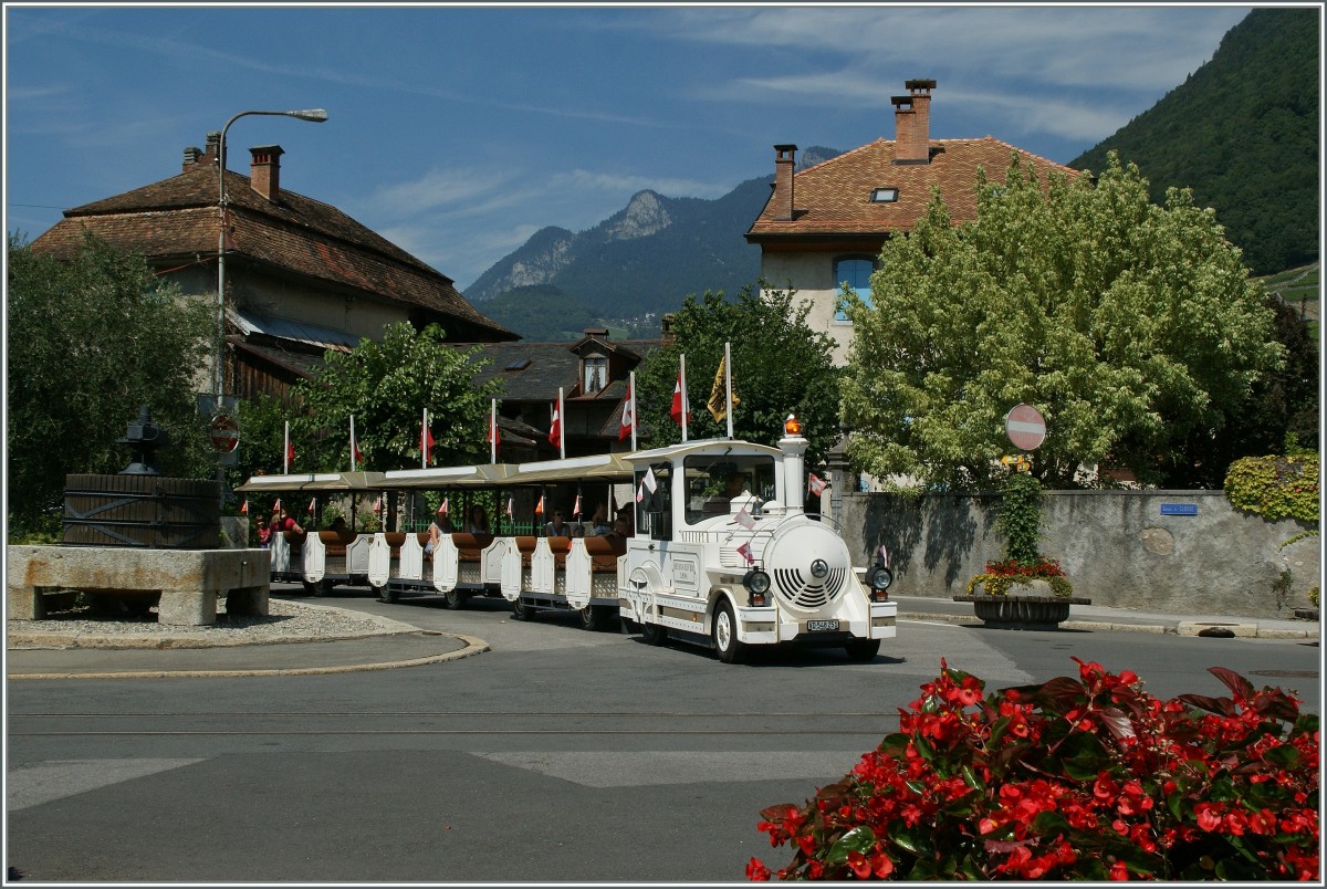 Auch in Aigle gibt es einen  Petit Train .
22.08.2013