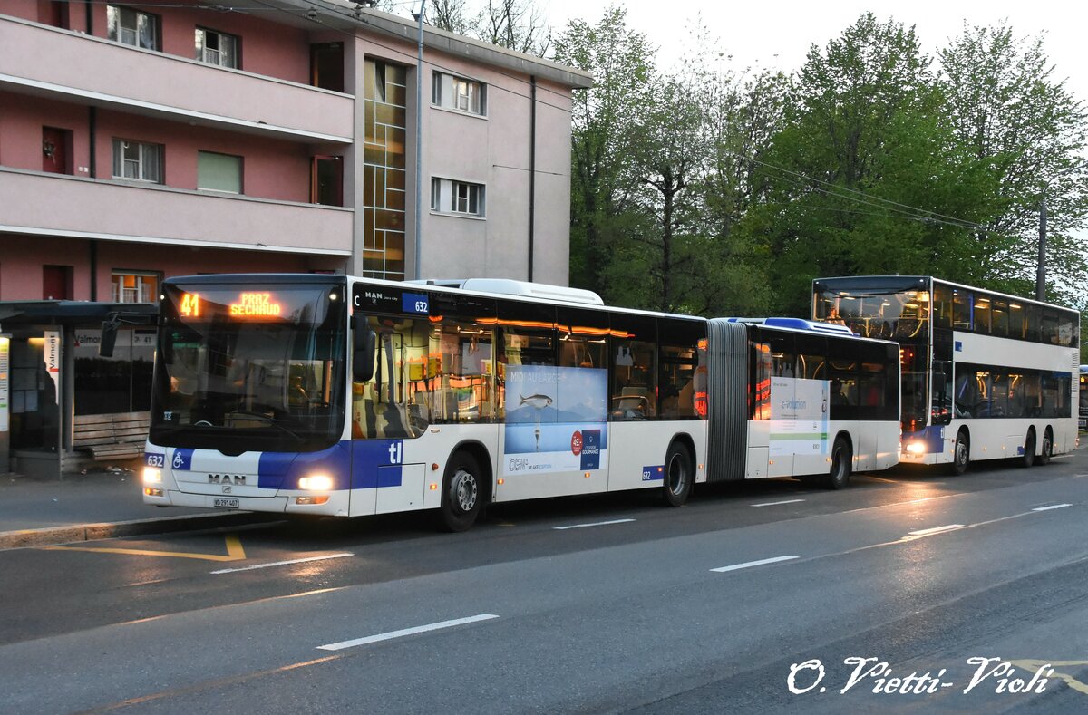 Autobus articulé Lion's City GL 632
Ici à Lausanne Valmont
le 6 Mai 2016