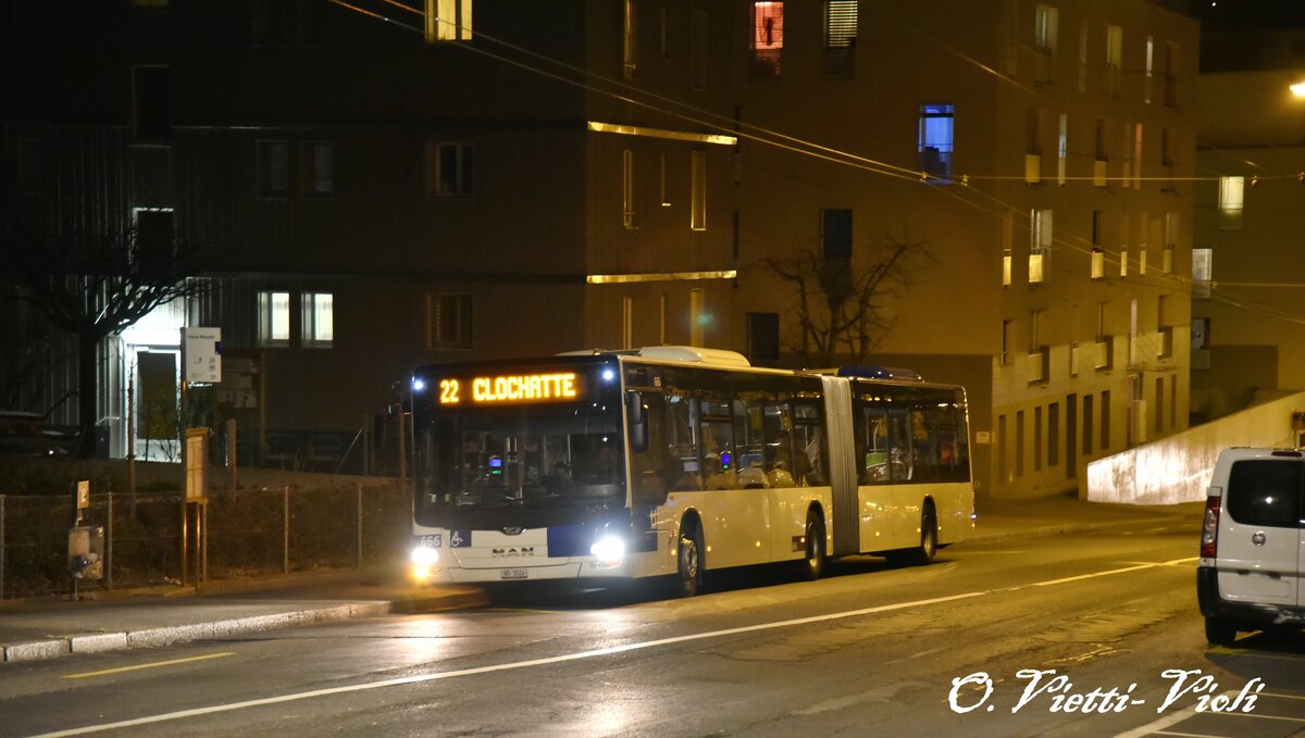 Autobus articulé Lion's City GL 666
Ici Lausanne Vieux-Moulin
le 14 Mars 2017