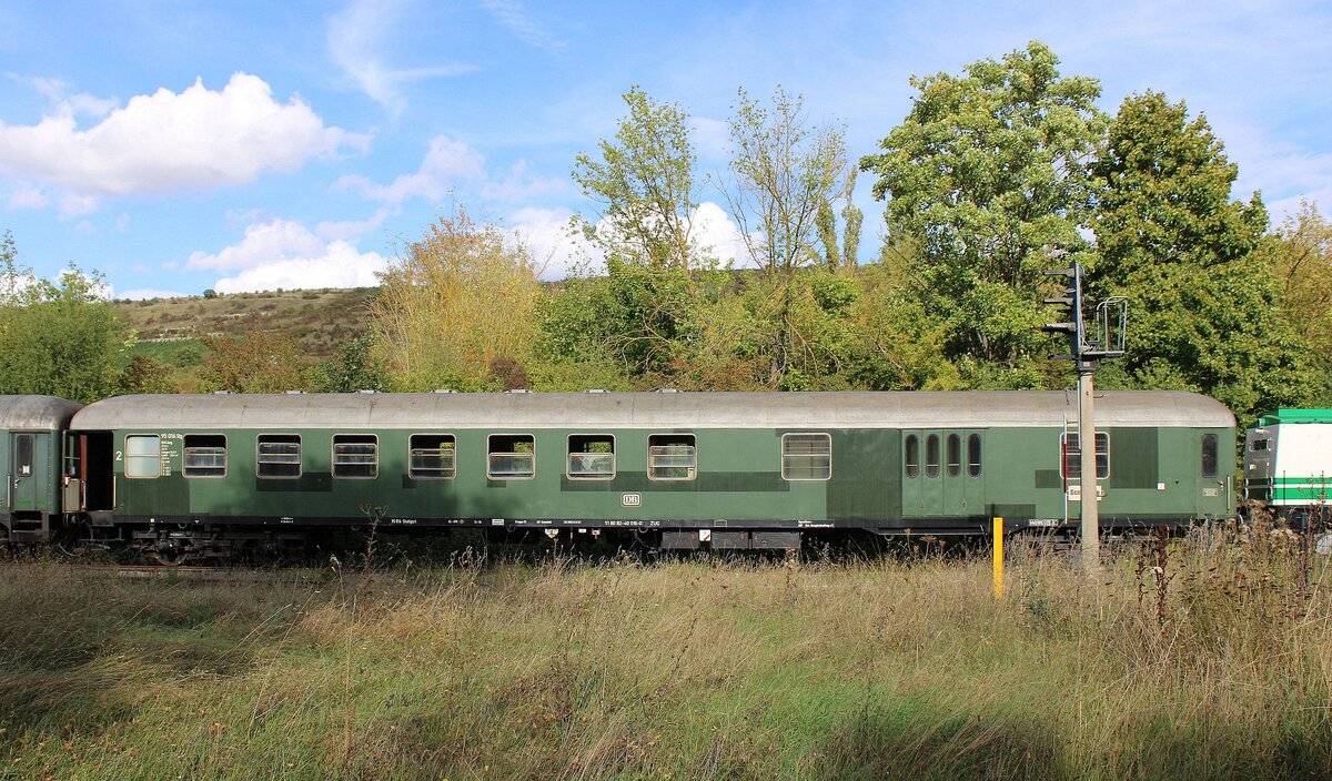 DB 95 016 Stg BD4 ümg (51 80 82-40 016-0 D-ZUG) im DZ 88309  Salzland-Express  aus Magdeburg Hbf, am 13.09.2025 in Karsdorf Bbf.