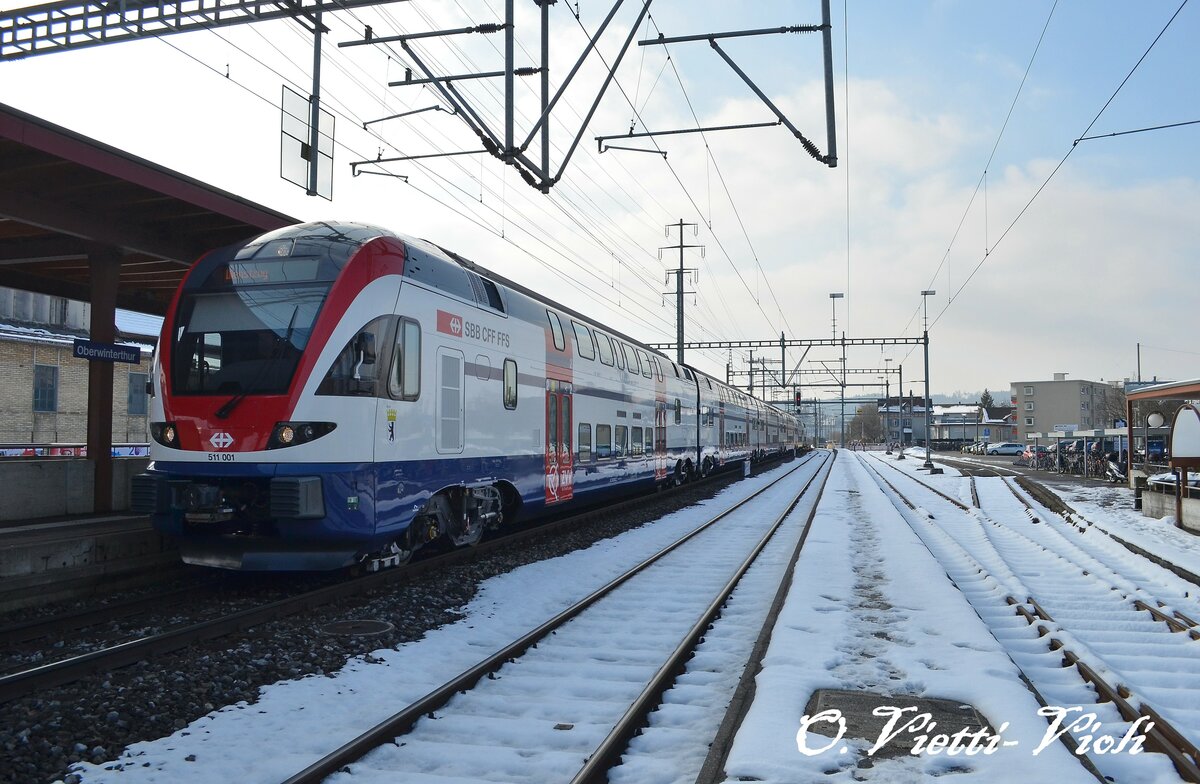 RABe 511 001 [Berlin D]
Ici à Oberwinterthur
Le 18 Févier 2013