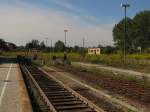 Gleis 1 und 2 im heutigen Endbahnhof Querfurt.