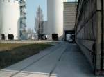 Die Waggonkippanlage im Jahr 2007 vom Zementwerk Karsdorf.