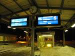 Zugzielanzeiger an Gleis 4 und 5 in Naumburg (S) Hbf.