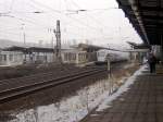 Der ehemalige Postbahnsteig in Naumburg (S) Hbf.
