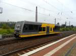 Burgenlandbahn 672 916 (95 80 0672 916-3 D-DB) als RB von Naumburg Ost nach Wangen, am 02.08.2011 bei der Einfahrt in Naumburg Hbf.