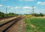 Gel�nde des ehemaligen G�terbahnhofs am Westkopf des Naumburger Bahnhofs; 07.08.2009