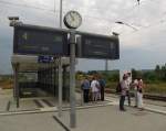 Infostand der Burgenlandbahn wegen dem 80.