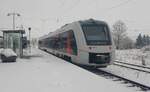 Abellio 1648 437 als RB 80560 nach Wangen (U), am 28.11.2023 in Naumburg (S) Hbf.