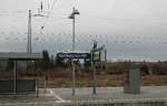 Blick am 02.01.2024 auf Bahnsteig 4 und 5 in Naumburg (S) Hbf.
