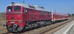 Am 21.03.2025 überführte die EBS V200 507 ab Naumburg (S) Hbf den DB 628 636 über die Unstrutbahn nach Karsdorf.