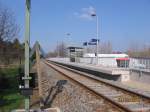 Der neue Haltepunkt in Ro�bach am 24.03.2012. (Foto: Hans Grau)