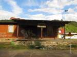 Die ehemalige G�terverladerampe im Bf Freyburg; 10.09.2011