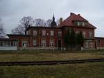 Bahnhofsgeb�ude in Laucha (Unstrut); 01.03.2008