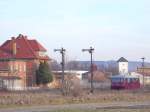 DR 171 056-5 nach der Ankunft aus Adorf im Bf Laucha (Unstrut); 06.02.2009 (Foto: Klaus Pollm�cher)