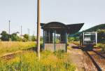 KEG VT 3.xx als RB nach Naumburg (S) Hbf, am 07.06.2003 beim Halt in Laucha (U).