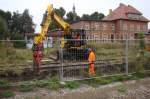 Am 12.10.2015 wurde mit dem teilweisen Abriss und der Sanierung des Lauchaer Bahnhofstunnel begonnen.