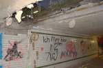 Am 13.10.2015 dokumentierte G�nther G�bel die teilweise Zusch�ttung der Lauchaer Bahnhofsunterf�hrung.
