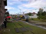 Zahlreiche Fahrg�ste nutzten am 28.08.2011 die Gelegenheit mit dem Zug nach Ro�leben zu unserem 6.