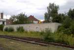 Ein ehemaliges Unterkunftsgeb�ude f�r Eisenbahner im Bf Ro�leben; 28.08.2011