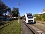 abellio 1648 917 als RB nach Naumburg Ost, am 19.10.2019 in Roßleben.
