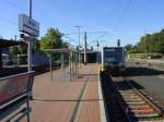 Der Bahnsteig 3 in Artern am 08.09.2004.