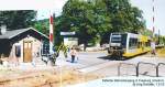 Am 07.06.2003 war der Bahn�bergang in Freyburg defekt und mu�te mit Personal gesichert werden, als ein Tw der Burgenlandbahn als RB nach Artern diesen passiert.