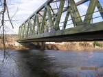Die neue Saalebr�cke in Ro�bach am 22.01.2012.