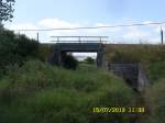 Ein Br�ckenbauwerk auf der Landesgrenze zwischen Sachsen-Anhalt und Th�ringen bei Ro�leben am 15.07.2013.