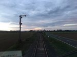 Das Einfahrtssignal von Gehofen, fotografiert aus dem 14.