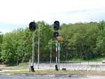 Signalgruppe am Bahnhof Nebra am 18.05.2022.
