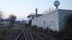 Das Stellwerk B3 am 17.11.2012 in Ro�leben.
