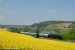 DB Museum 03 1010 mit dem DPE 37693 von Freyburg nach Gro�heringen, am 19.05.2013 bei Ni�mitz.