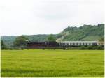 WFL 03 2155-4 als Schlusslok am Sonderzug DPE 61440 zur Saale-Weinmeile von Leipzig-Plagwitz nach Freyburg, am 24.05.2015 bei Ro�bach. (Foto: Steffen Tautz)