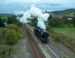 IGE Werrabahn 41 1144-9 beim umsetzen am 04.10.2009 im Bf Freyburg.