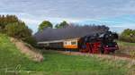 IGE Werrabahn Eisenach 41 1144-9 mit dem RC 16992  Rotkäppchen-Express  von Freyburg nach Eisenach, am 20.10.2019 bei Kleinjena.