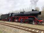 Die 41 1144-9 der IGE Werrabahn-Eisenach am 24.03.2019 in Karsdorf Bbf.