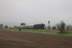 EMBB 52 8154-8 mit dem DPE 79828 von Freyburg nach Leipzig-Plagwitz, am 13.09.2014 bei Kleinjena.