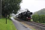 EMBB 52 8154-8 mit dem DLr 79828 von Karsdorf nach Freyburg, am 13.09.2014 bei Balgst�dt.