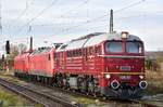 Am 18.11.2025 überführte die EBS V200 507 die frisch lackierte FWK 252 004-7 von Karsdorf nach Naumburg (S) Hbf.